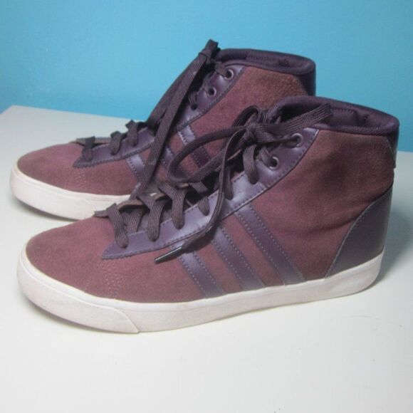 Adidas Neo Cloudfoam High Top Sneaker Womens 8.5 - Picture 1 of 13